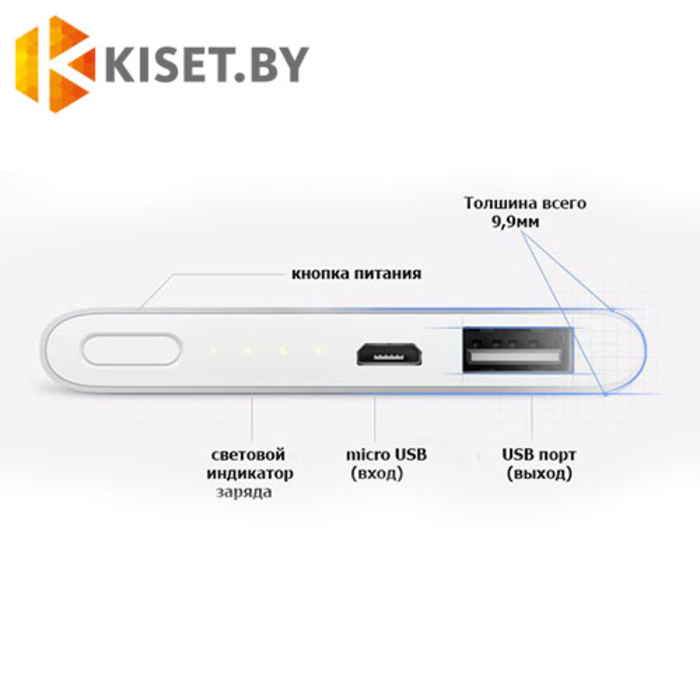 Портативное зарядное устройство Xiaomi Mi Power Bank 5000mAh (NDY-02-AM)