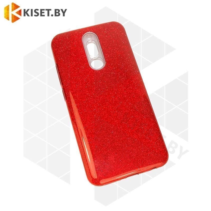 Силиконовый чехол Crystal Shine для iPhone 7 Plus / 8 Plus, красный