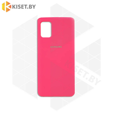 Soft-touch бампер KST Silicone Cover для Samsung Galaxy M51 неоново-розовый