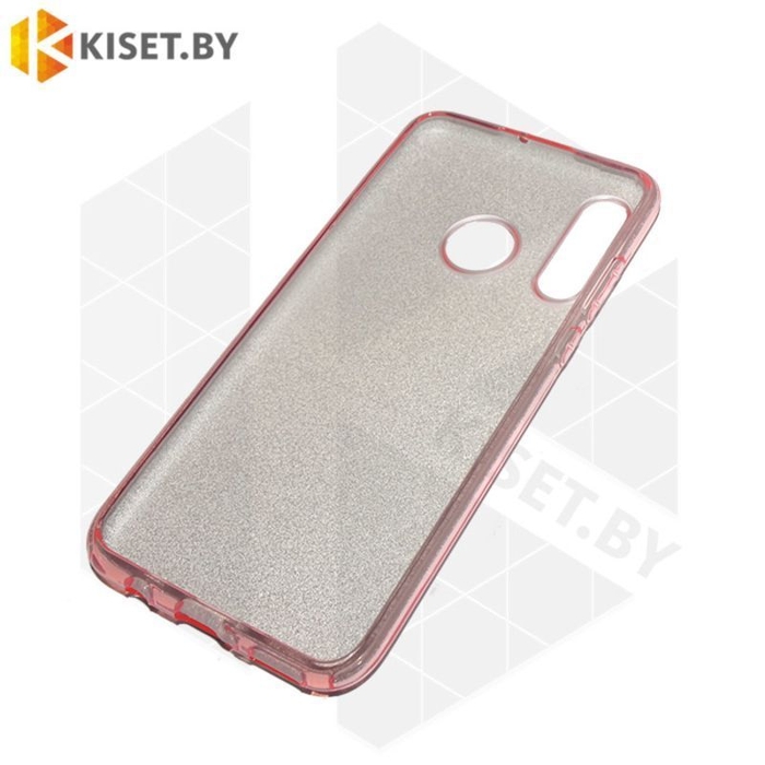 Силиконовый чехол Crystal Shine для Huawei P40 Lite E / Y7p / Honor 9C розовый