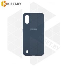 Soft-touch бампер KST Silicone Cover для Huawei P40 темно-синий
