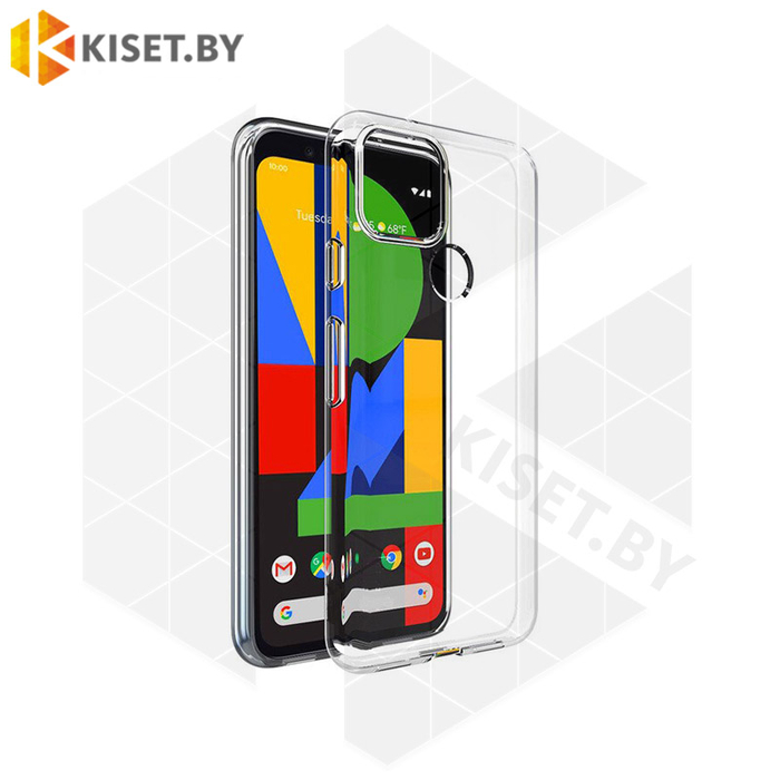 Силиконовый чехол Ultra Thin TPU для Google Pixel 4a 5G прозрачный