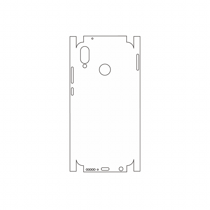 Защитная гидрогелевая пленка для Huawei P20 Lite (ANE-LX1) на заднюю крышку и боковые грани