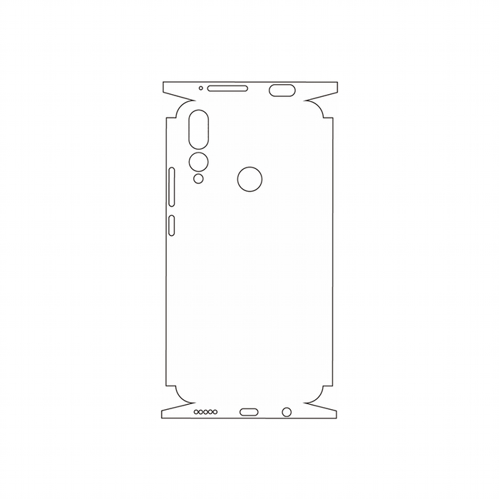 Защитная гидрогелевая пленка для Huawei Y9 Prime (2019) на заднюю крышку и боковые грани