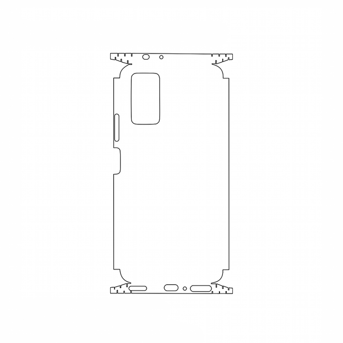 Защитная гидрогелевая пленка для Honor V30 на заднюю крышку и боковые грани