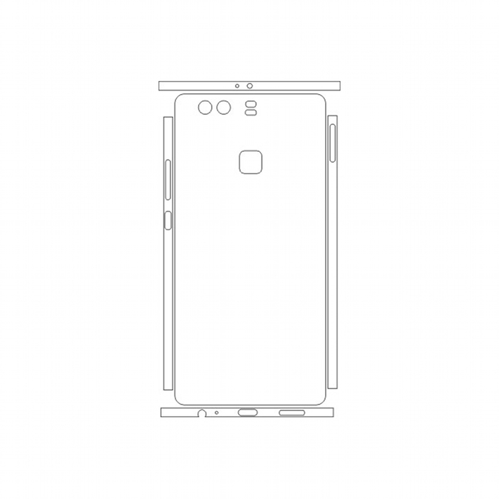 Защитная гидрогелевая пленка для Huawei Ascend P9 Plus (VIE-L29) на заднюю крышку и боковые грани