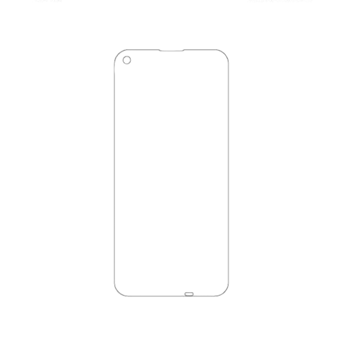 Защитная гидрогелевая пленка для Huawei Y7p на весь экран прозрачная