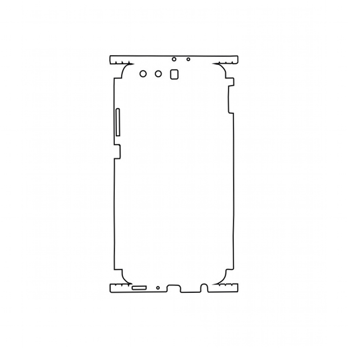 Защитная гидрогелевая пленка для Huawei Ascend P10 Plus (VKY-L29) на заднюю крышку и боковые грани