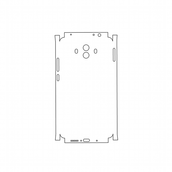 Защитная гидрогелевая пленка для Huawei Mate 10 на заднюю крышку и боковые грани