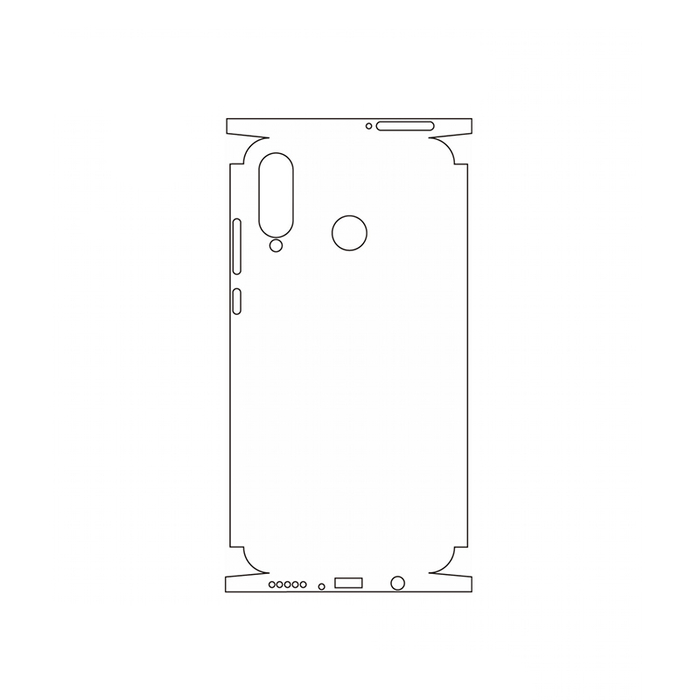 Защитная гидрогелевая пленка для Huawei P30 Lite на заднюю крышку и боковые грани