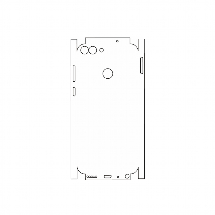 Защитная гидрогелевая пленка для Huawei Enjoy 7S на заднюю крышку и боковые грани