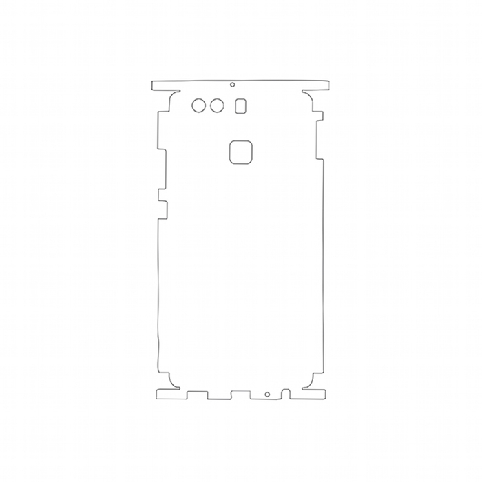 Защитная гидрогелевая пленка для Huawei Ascend P9 (EVA-L19) на заднюю крышку и боковые грани
