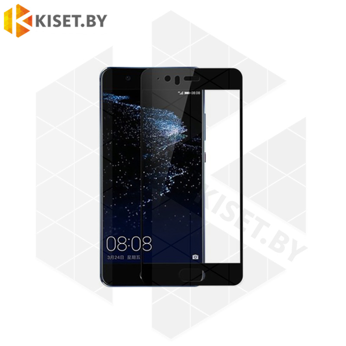 Защитное стекло полной проклейки Full glue для Huawei Ascend P10 Plus черное