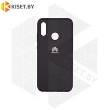 Soft-touch бампер KST Silicone Cover для Huawei P Smart 2019 / Honor 10 Lite черный с закрытым низом