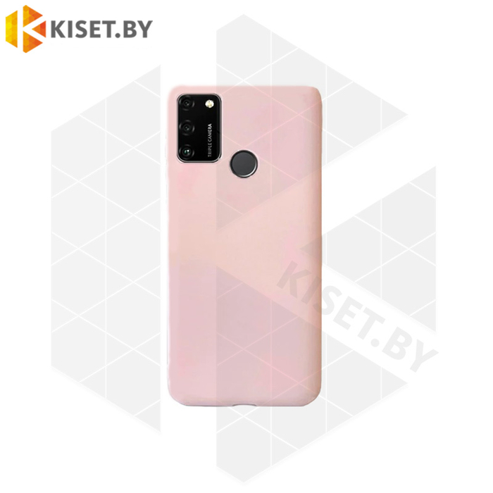 Силиконовый чехол Matte Case для Honor 9A светло-розовый