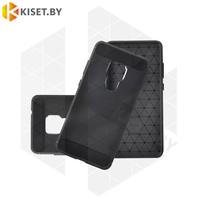 Силиконовый чехол Brushed Line Case для Huawei Mate 20 черный