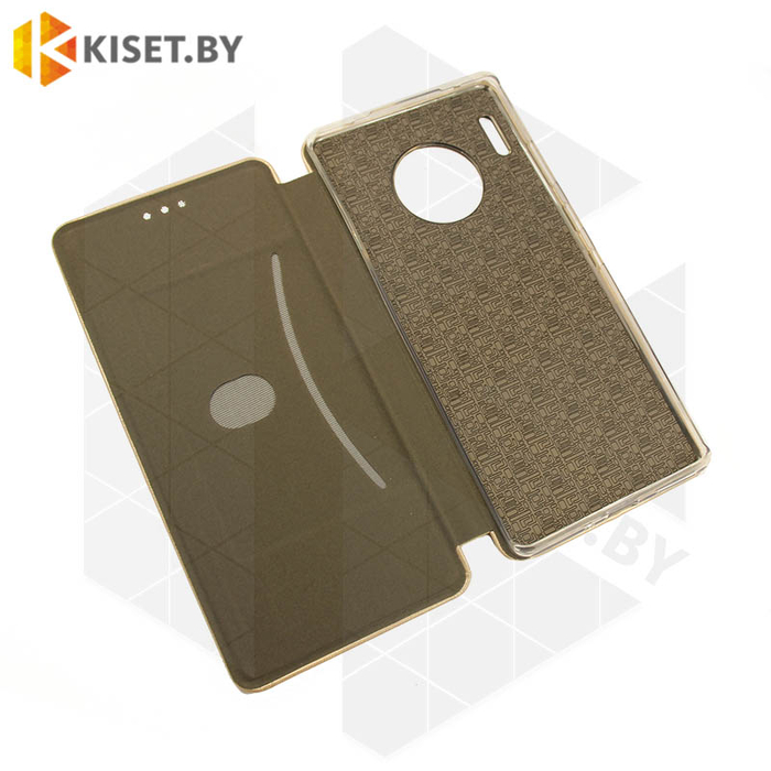Чехол-книжка Book Case 3D с визитницей для Huawei Mate 30 Pro золотой