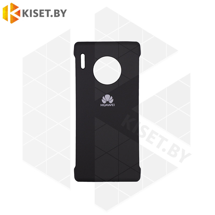 Soft-touch бампер Silicone Cover для Huawei Mate 30 Pro черный