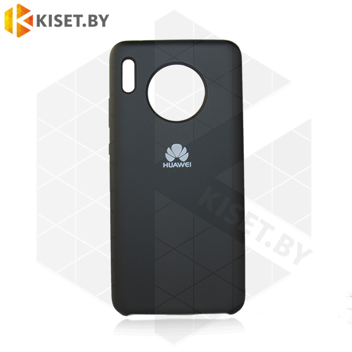 Soft-touch бампер Silicone Cover для Huawei Mate 30 черный
