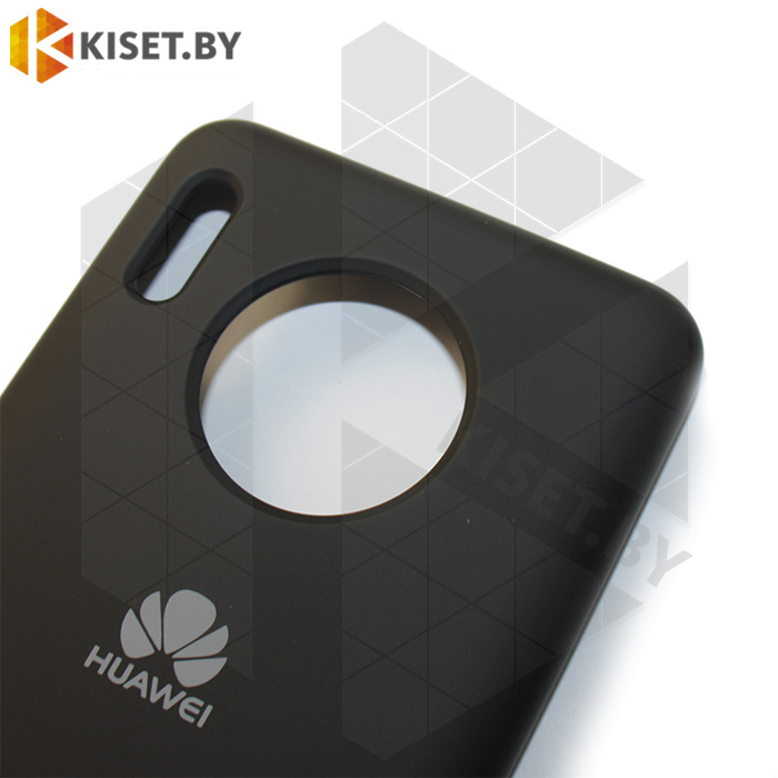 Soft-touch бампер Silicone Cover для Huawei Mate 30 черный