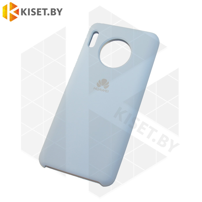 Soft-touch бампер Silicone Cover для Huawei Mate 30 голубой