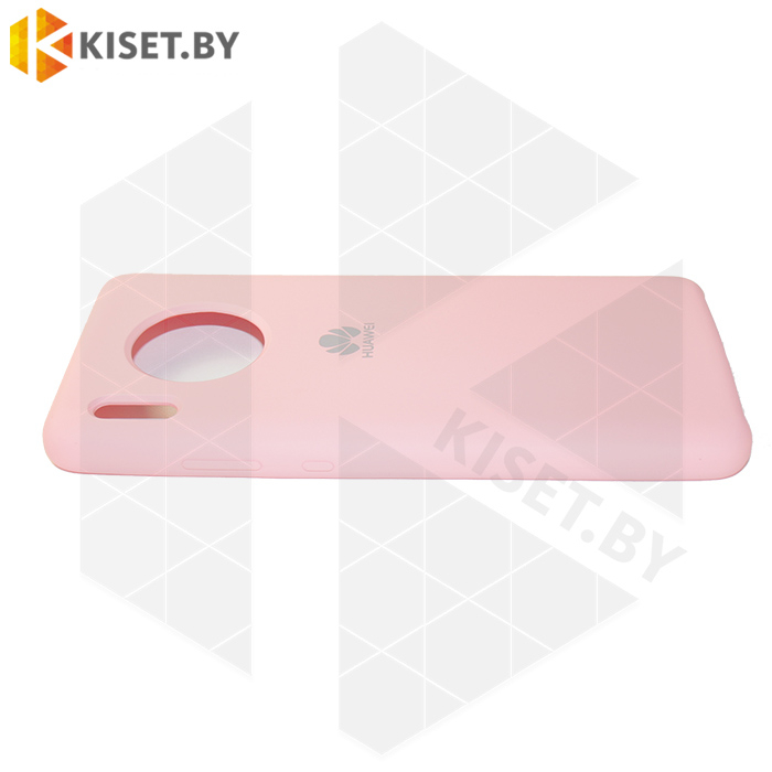 Soft-touch бампер Silicone Cover для Huawei Mate 30 розовый
