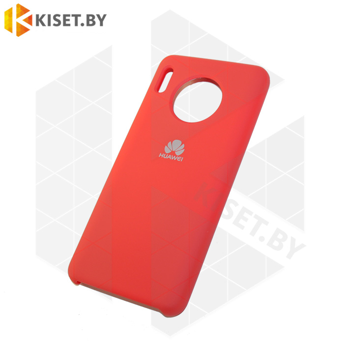 Soft-touch бампер Silicone Cover для Huawei Mate 30 красный