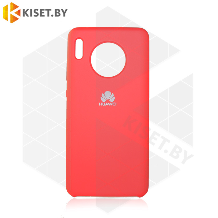 Soft-touch бампер Silicone Cover для Huawei Mate 30 красный