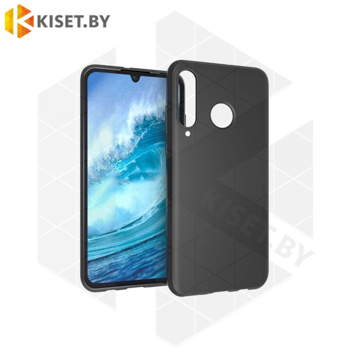 Силиконовый чехол Matte Case для Huawei P40 lite E / Y7P / Honor 9C черный