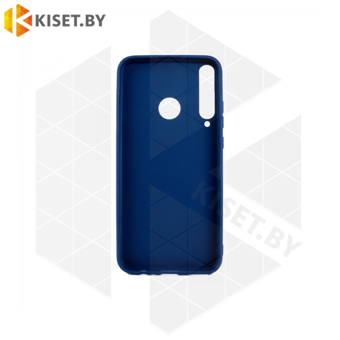 Силиконовый чехол Matte Case для Huawei P40 lite E / Y7P / Honor 9C синий