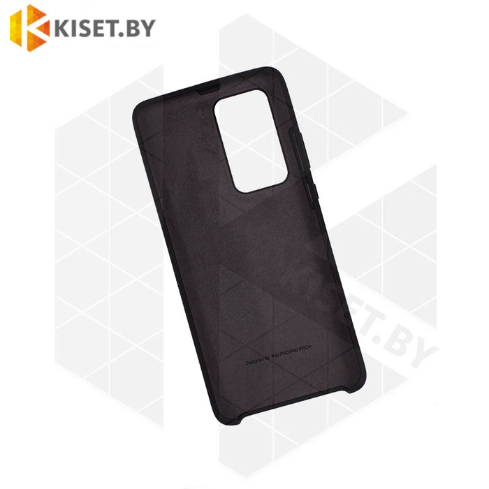 Soft-touch бампер Silicone Cover для Huawei P40 Pro / P40 Pro plus черный