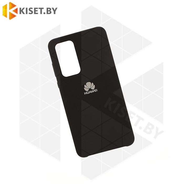 Soft-touch бампер Silicone Cover для Huawei P40 черный