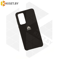 Soft-touch бампер KST Silicone Cover для Huawei P40 черный
