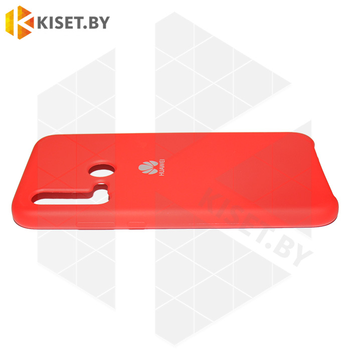Soft-touch бампер Silicone Cover для Huawei P20 Lite (2019) / Nova 5i красный