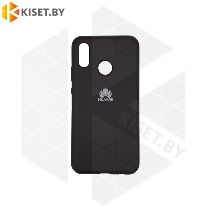 Soft-touch бампер Silicone Cover для Huawei P20 Lite черный с закрытым низом