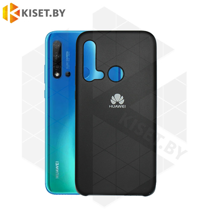 Soft-touch бампер Silicone Cover для Huawei P20 Lite (2019) / Nova 5i черный