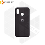 Soft-touch бампер Silicone Cover для Huawei P20 Lite черный с закрытым низом