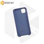 Soft-touch бампер Silicone Cover для HUAWEI Y5p (2020) / Honor 9S синий