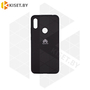 Soft-touch бампер Silicone Cover для Huawei Y6 2019 / Honor 8A черный с закрытым низом