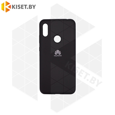 Soft-touch бампер Silicone Cover для Huawei Y6 2019 / Honor 8А / Y6S / Honor 8A Pro / 8A Prime черный с закрытым низом