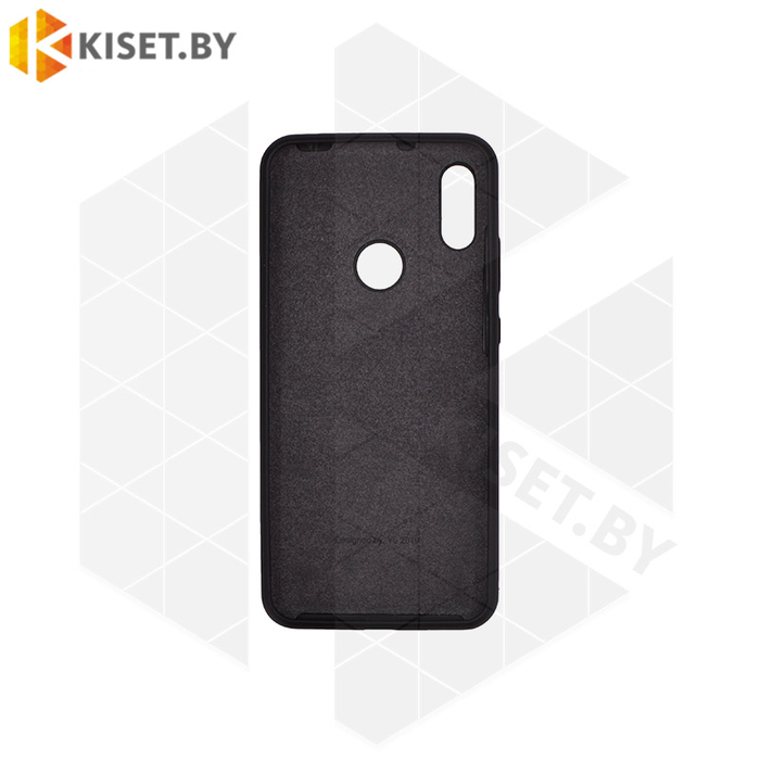 Soft-touch бампер Silicone Cover для Huawei Y6 2019 / Honor 8A черный с закрытым низом