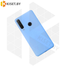 Силиконовый чехол Matte Case для Huawei Y6p голубой