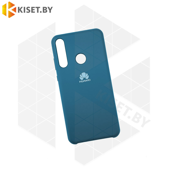 Soft-touch бампер Silicone Cover для Huawei Y6p (2020) изумрудный