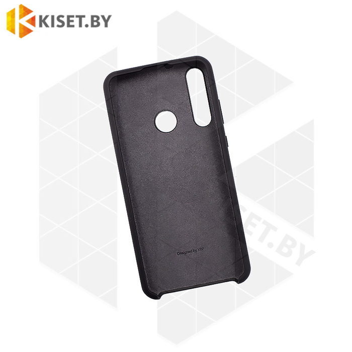 Soft-touch бампер Silicone Cover для Huawei Y6p (2020) черный