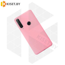 Силиконовый чехол Matte Case для Huawei Y6p светло-розовый