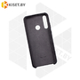 Soft-touch бампер Silicone Cover для Huawei Y6p (2020) черный