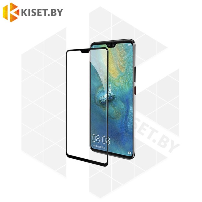 Защитное стекло полной проклейки Full glue для Huawei Y8s черное