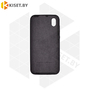 Soft-touch бампер Silicone Cover для Huawei Y5 2019 / Honor 8s черный с закрытым низом
