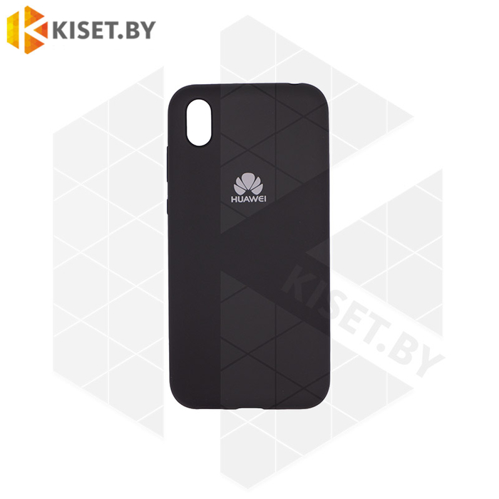 Soft-touch бампер Silicone Cover для Huawei Y5 2019 / Honor 8s черный с закрытым низом
