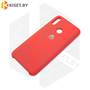 Soft-touch бампер Silicone Cover для Huawei Y7 2019 / Y7 Prime 2019 красный